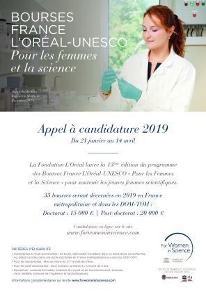 Bourses France L'Oréal-UNESCO Pour les Femmes et la Science