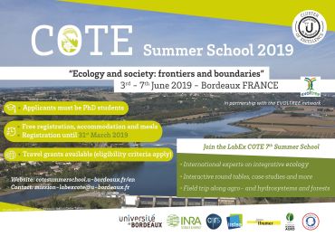 Summer School 2019: Ecology and society: frontiers and boundaries